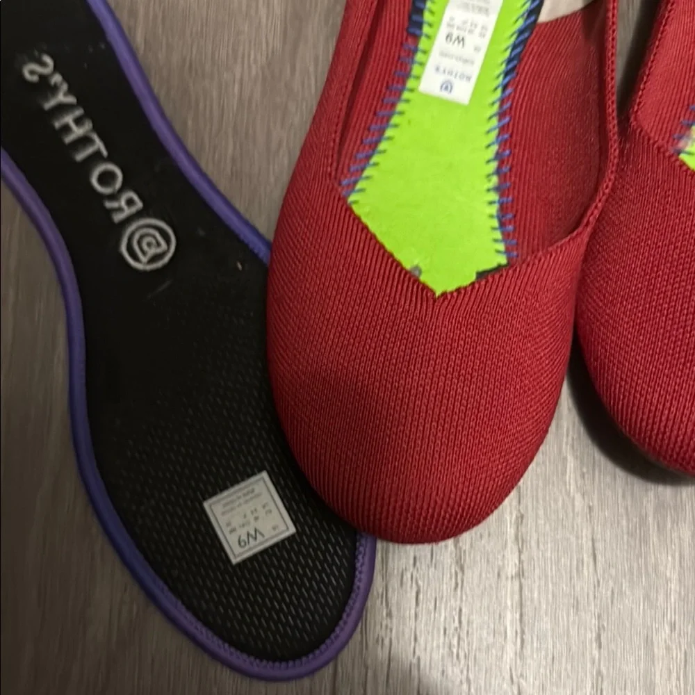 Rothy's Red Flats - Picture 3 of 4